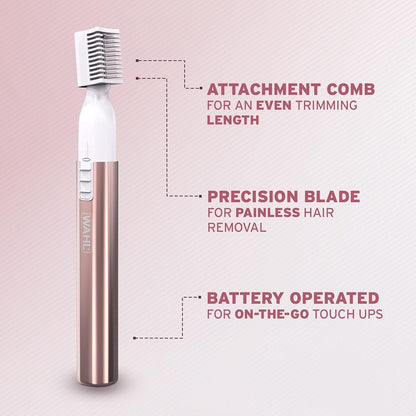 Wahl Damen Rasierer Set 2in1 Trimmer Augenbrauen – Bild 7