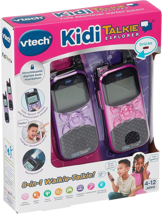 VTech KidiTalkie Explorer – Kinder Walkie-Talkie pink 🎀📞 – Bild 2