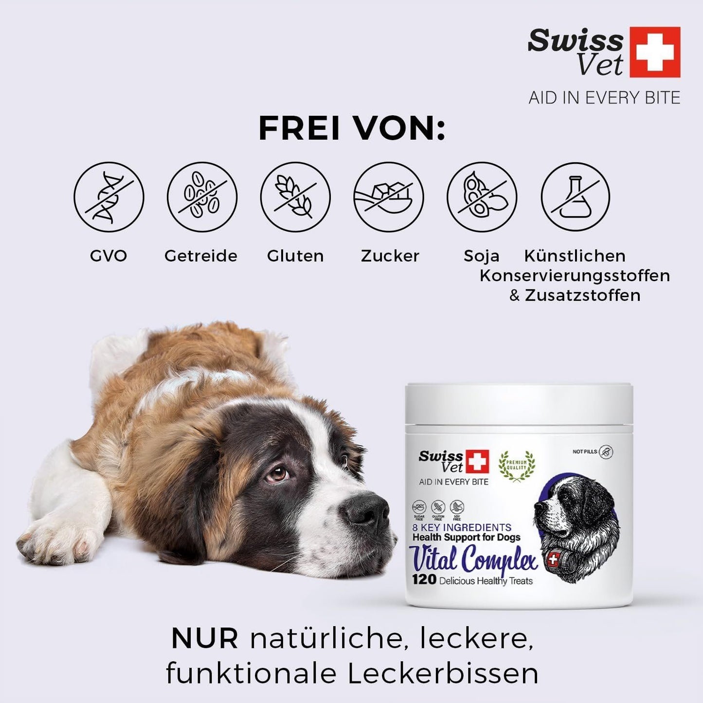 Multivitamin Hund 8in1 Kautabletten 120 Stk – Bild 6
