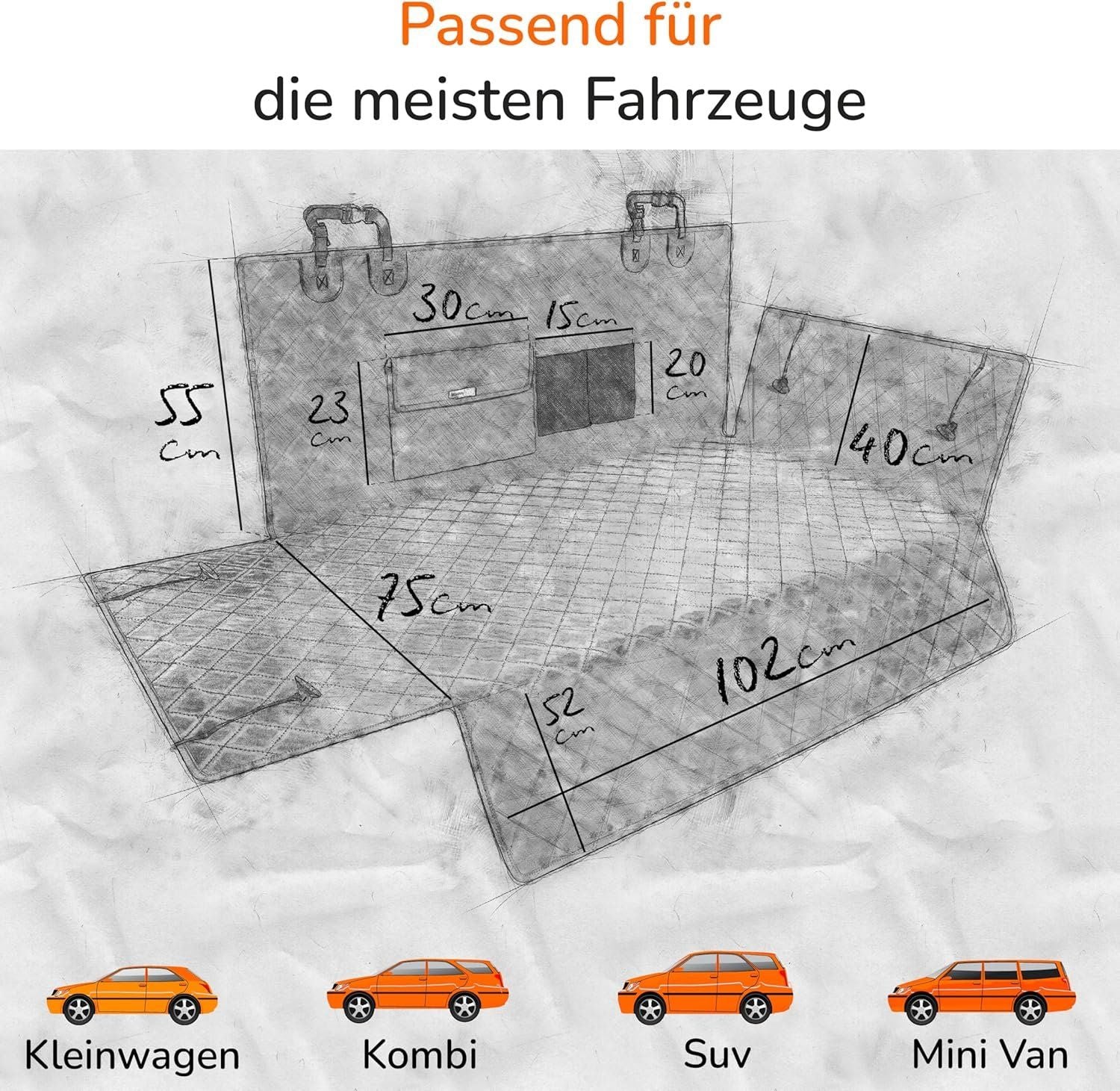 Kofferraumschutz Hund Auto wasserdicht – Bild 4