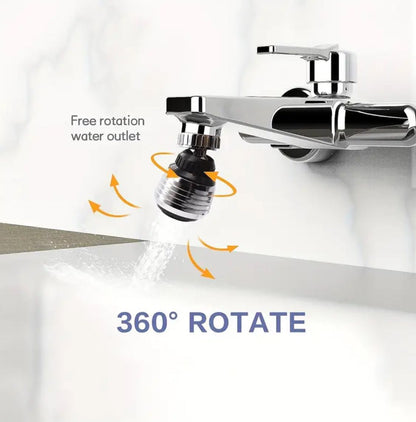 Wasserhahn Wassersparer 360° drehbar Strahlregler Küche Bad – Bild 3
