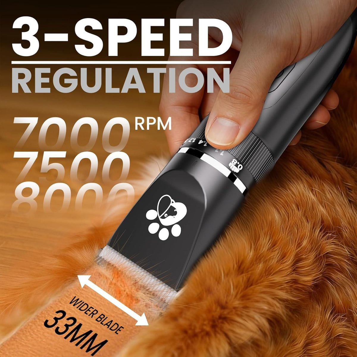 Hundeschermaschine Akku LED 3 Stufen – Bild 1