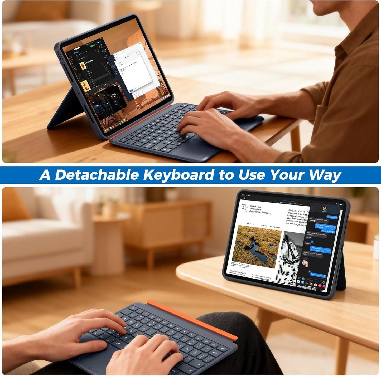 iPad Tastaturhülle 11'' Trackpad Bluetooth – Bild 4