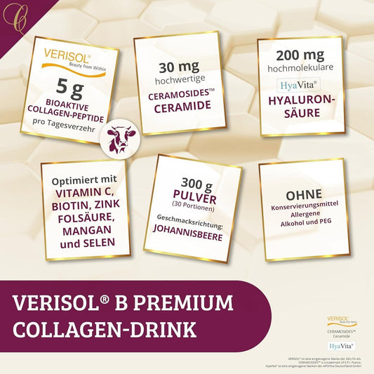 Cellufine Collagen Drink Verisol® Johannisbeere 300g – Bild 2