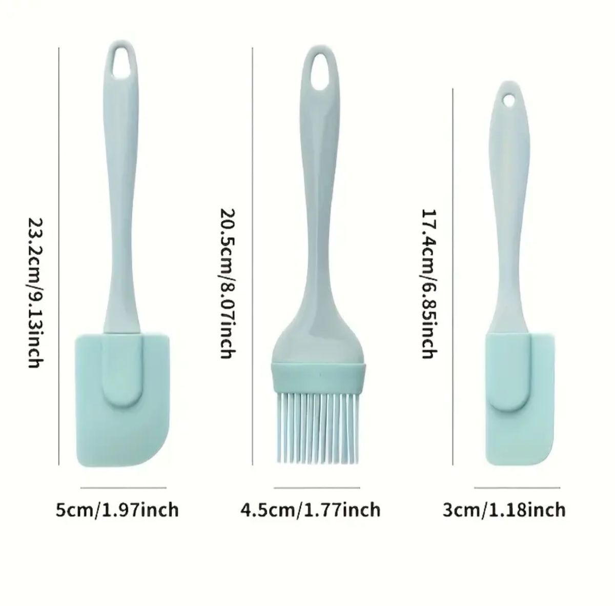 Praktisches Küchenhelfer Backpinsel Set, 3-teilig, Rosa, Neu – Bild 2