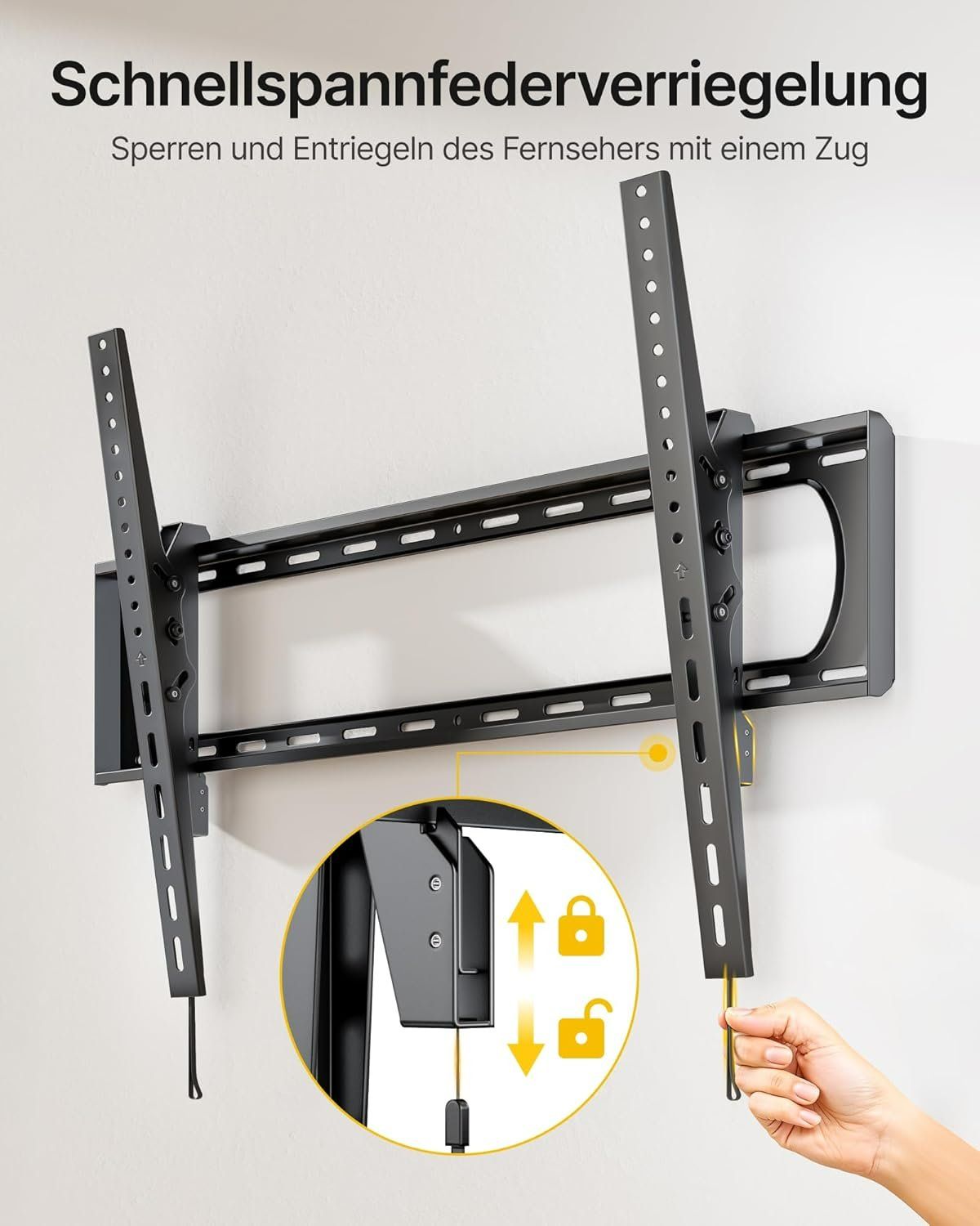 TV Wandhalterung 60–120 Zoll neigbar – Bild 5