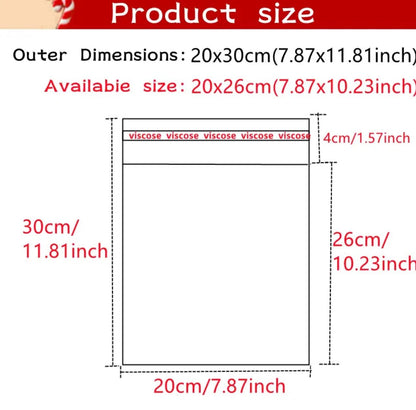 100 Stk. Beutel Geschenkbeutel 20x30cm Selbstklebend Neu – Bild 2