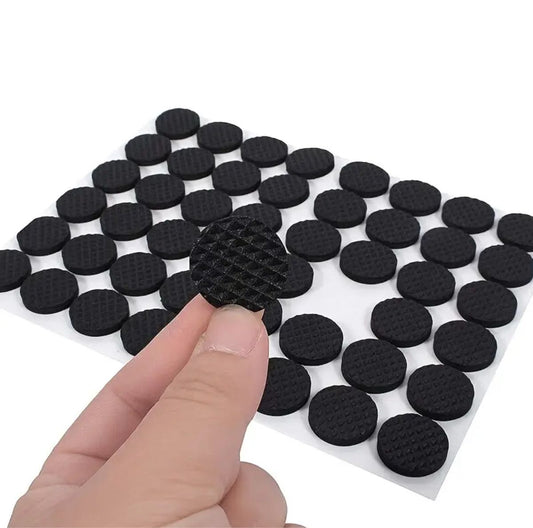 48 Möbelgleiter rund 2.2 cm selbstklebend schwarz – Bild 2