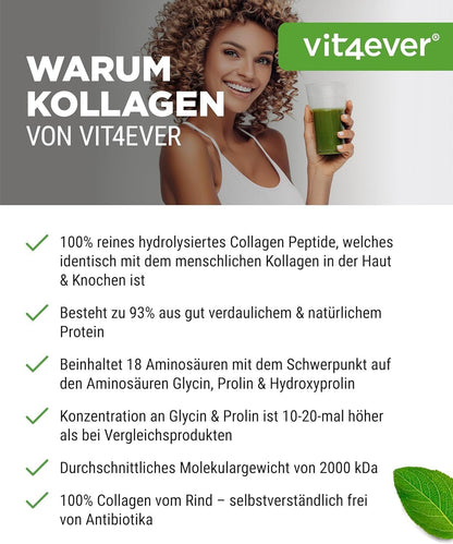 Kollagen Pulver 320 g | Typ 1 & 3 | geschmacksneutral – Bild 5