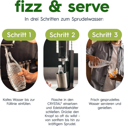 SodaStream Crystal Glaskaraffen 2er Pack – Bild 1