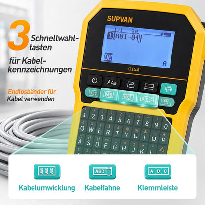 SUPVAN G15M Beschriftungsgerät 4 Rollen – Bild 4