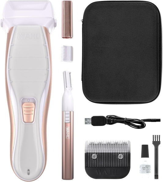 Wahl Damen Rasierer Set 2in1 Trimmer Augenbrauen – Bild 1