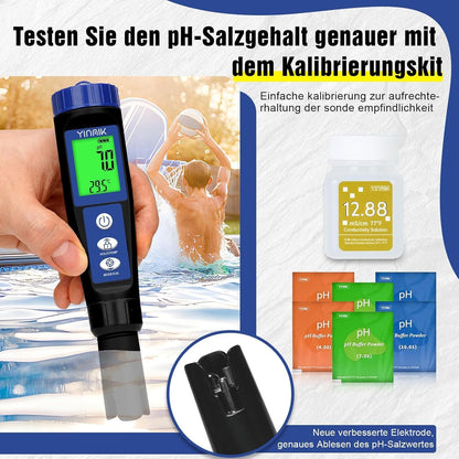 YINMIK 6-in-1 Pool pH Salz EC TDS ORP Tester – Bild 4