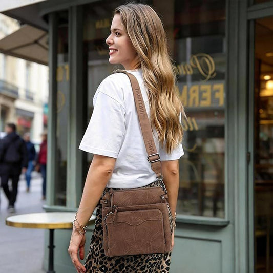 TANTOMI Damen Umhängetasche Vegan Leder – Bild 1