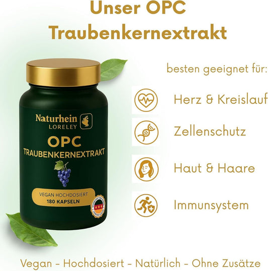 OPC Traubenkernextrakt 700 mg OPC – 180 Kapseln vegan – Bild 2