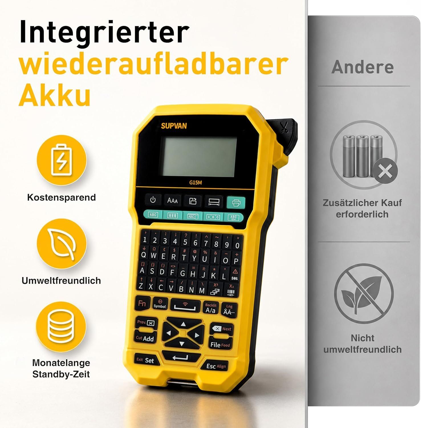 Beschriftungsgerät G15M Bluetooth 1 Rolle – Bild 3