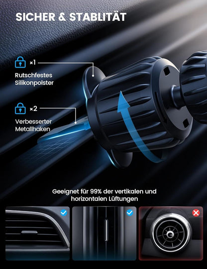 Lamicall Qi2 MagSafe Autohalterung 15W mit Lüfter – Bild 6