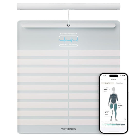 Withings Body Scan Smart Waage Körperanalyse Weiß – Bild 1