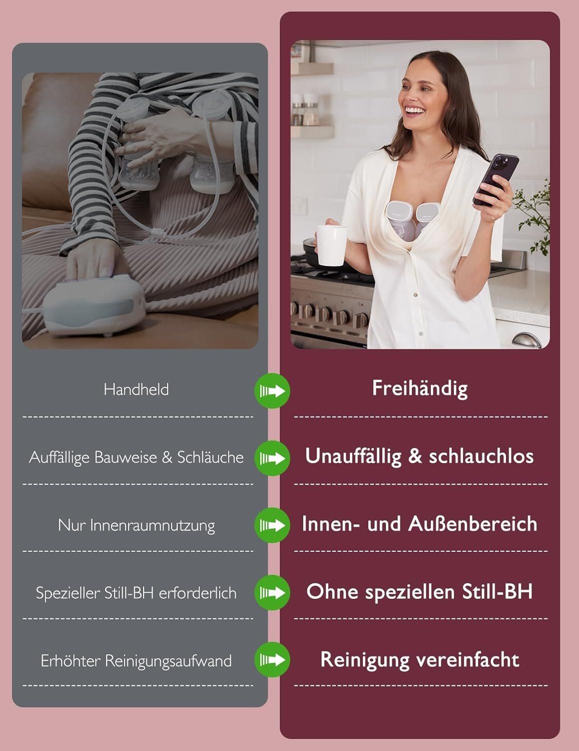 Momcozy S9 Pro Milchpumpe Grau – Bild 2