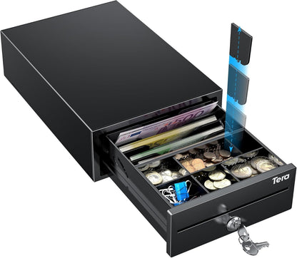 Kassenschublade Metall Tera 208 RJ12 POS 4/6 Fächer – Bild 1