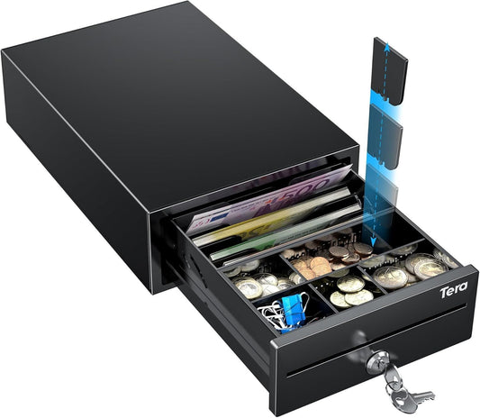 Kassenschublade Metall Tera 208 RJ12 POS 4/6 Fächer – Bild 1