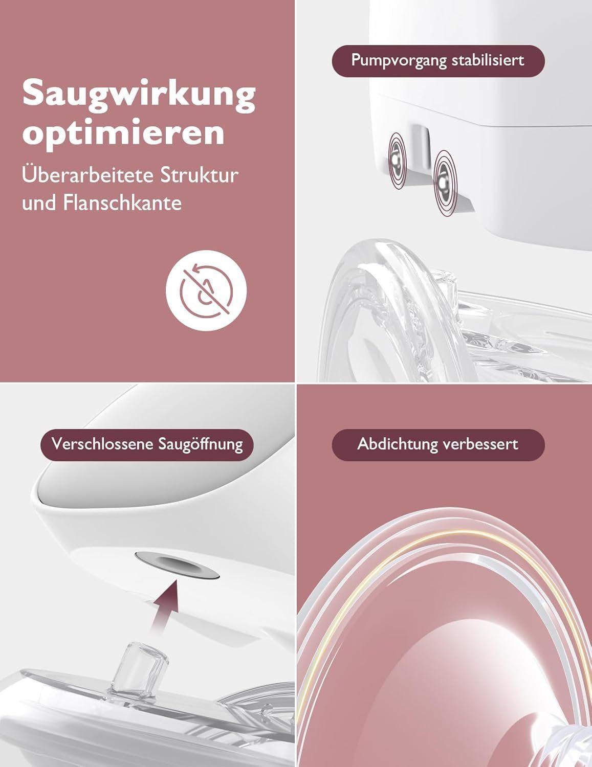 Momcozy S9 Pro Milchpumpe Grau – Bild 5