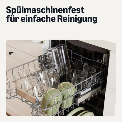 Doppelwandige Glas-Kaffeebecher 4erSet 355 ml hitzebeständig – Bild 5