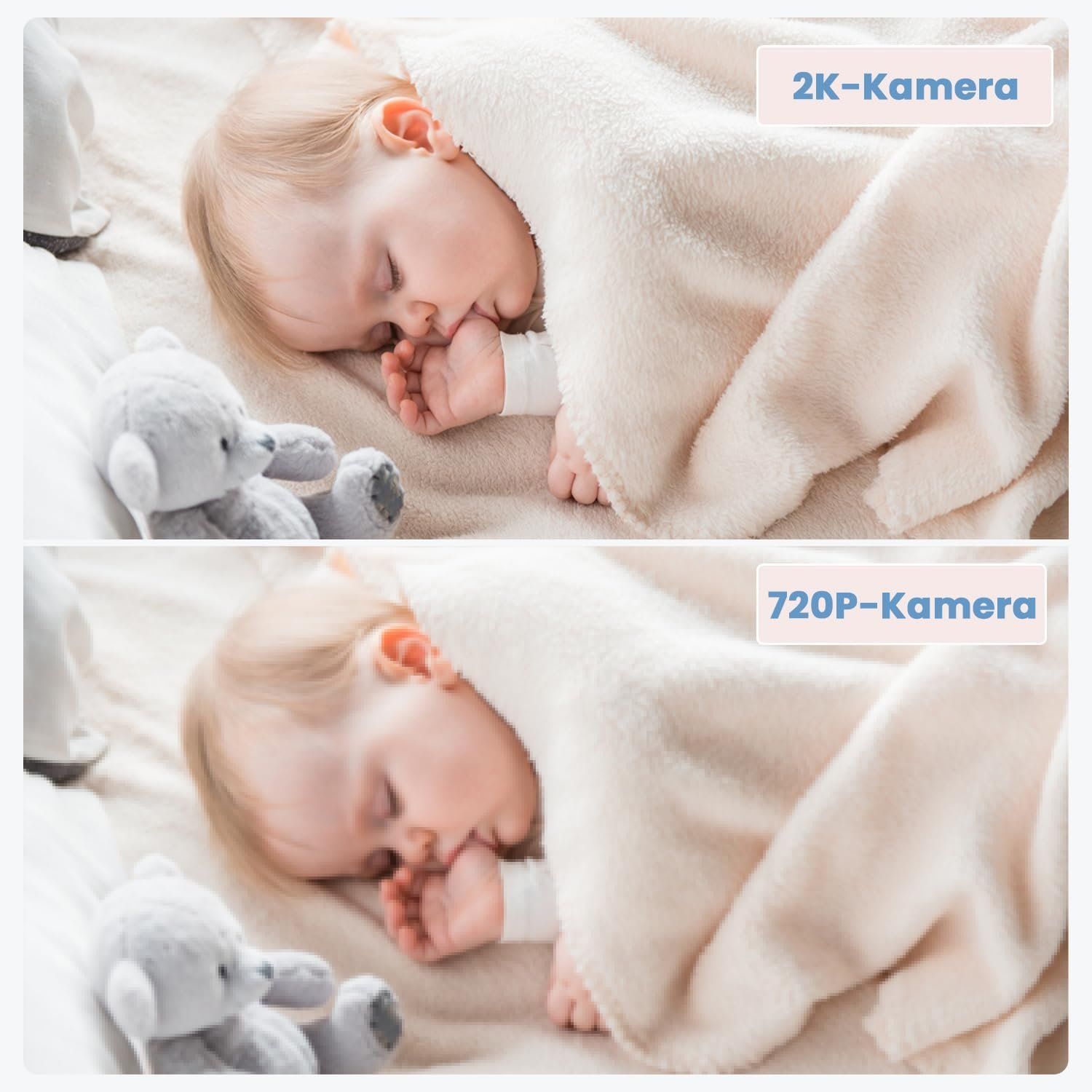 ieGeek Babyphone 2K 5 Zoll WLAN – Bild 3