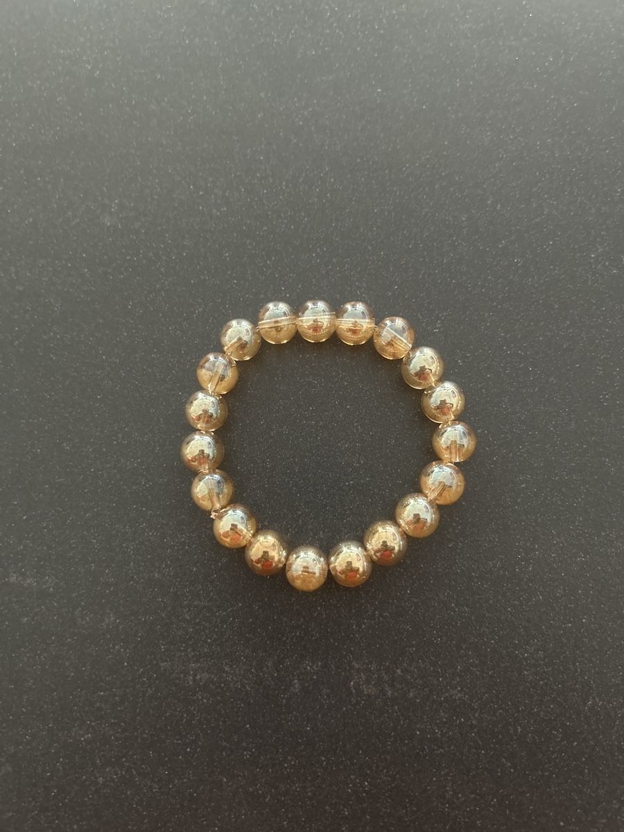Goldenes Perlen Armband, Vintage Look – Bild 1