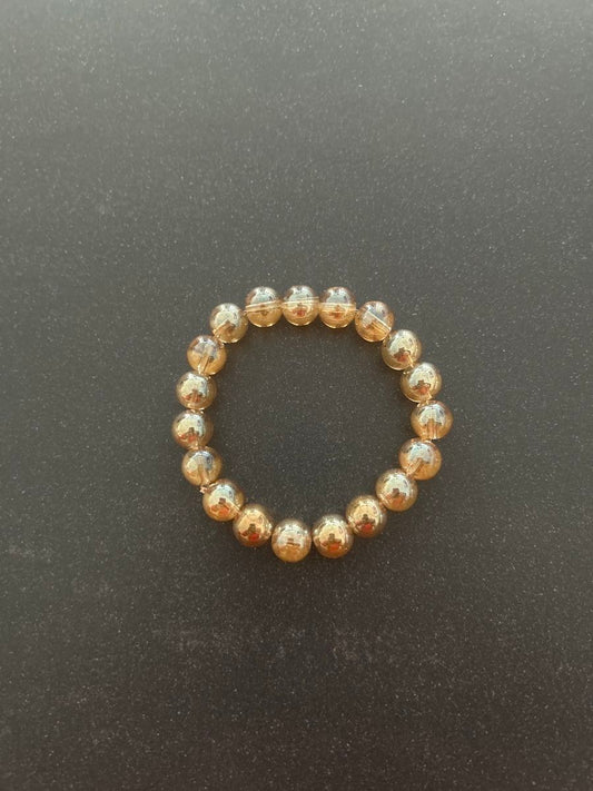 Goldenes Perlen Armband, Vintage Look – Bild 1