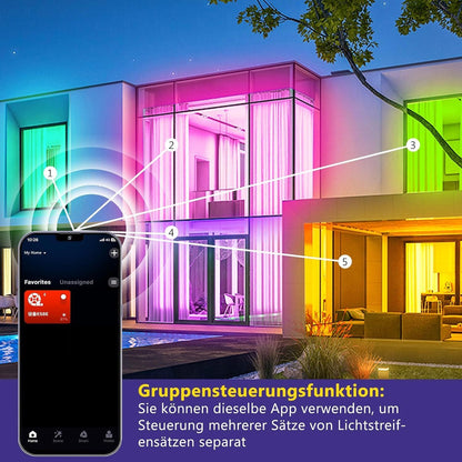 10m Smart COB LED Streifen RGBWW Alexa Google – Bild 8