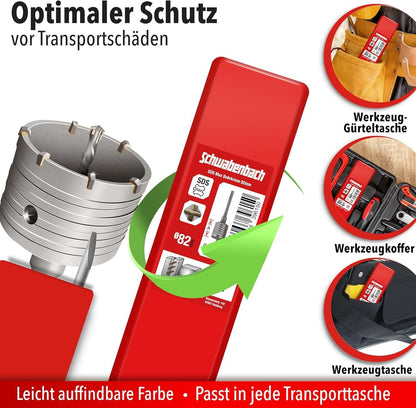 SDS MAX Bohrkrone 82mm Beton Mauerwerk – Bild 6