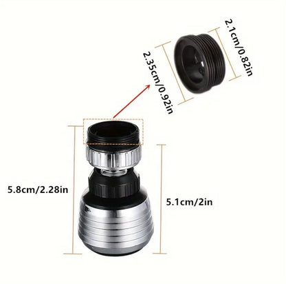 Wasserhahn Wassersparer 360° drehbar Strahlregler Küche Bad – Bild 2