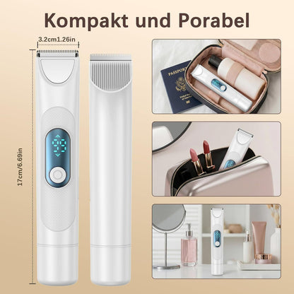 3-in-1 Damenrasierer Intimtrimmer Nass & Trocken Weiss – Bild 7