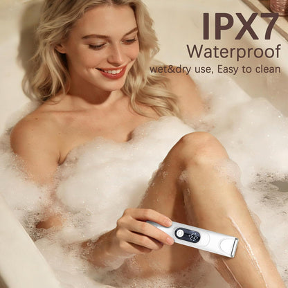 3-in-1 Damenrasierer Intimtrimmer Nass & Trocken Weiss – Bild 5