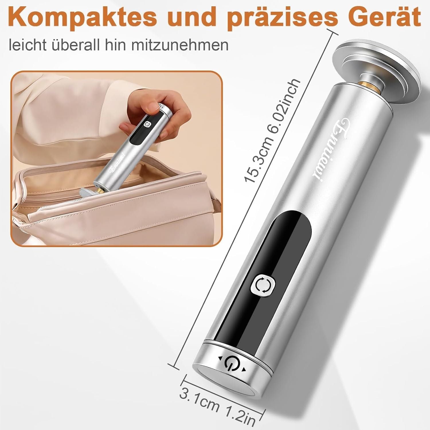 Hornhautentferner elektrisch 10 Stufen USB – Bild 6