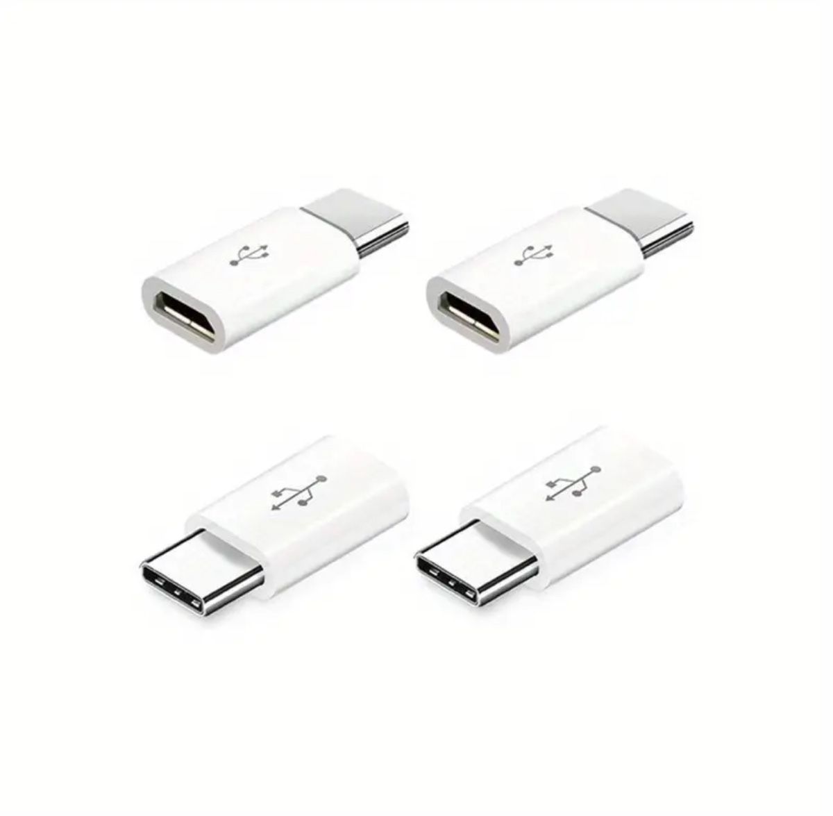 Micro USB auf USB C Adapter neu weiß – Bild 1