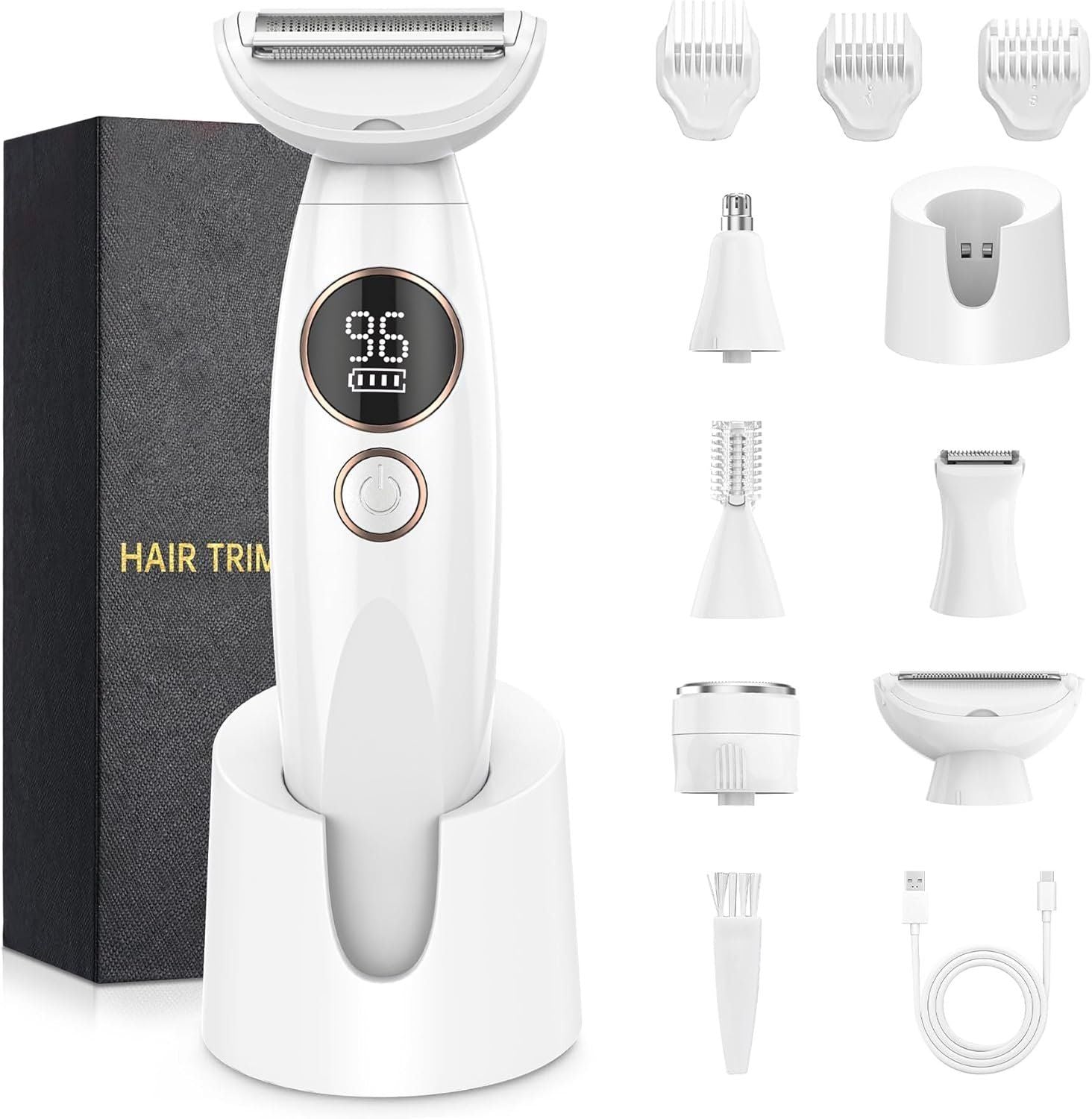 Damen Rasierer 5in1 Intim Bikini Trimmer USB – Bild 1