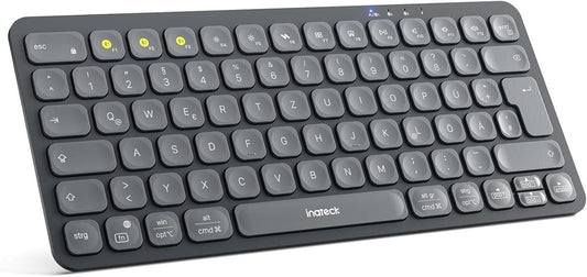 Bluetooth Tastatur QWERTZ 3 Geräte kabellos – Bild 1