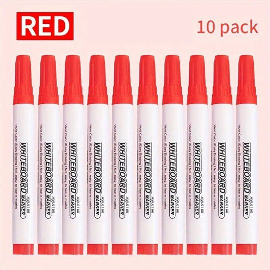 10 Rote Whiteboard Marker, neu & ungebraucht – Bild 1