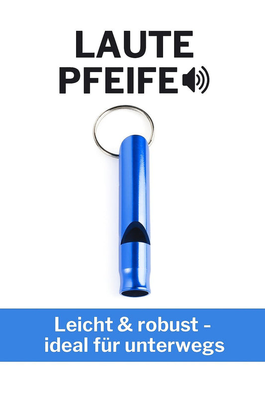 Blaue Signalpfeife aus Aluminium – leicht & laut 🔊 – Bild 1