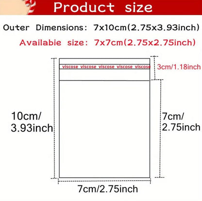 100 Stk. Beutel Geschenkbeutel 7x10cm Selbstklebend Neu – Bild 2