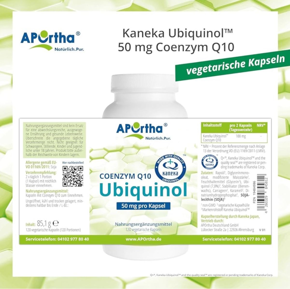 Coenzym Q10 Ubiquinol 50 mg | 120 veg. Kapseln | Kaneka® – Bild 4