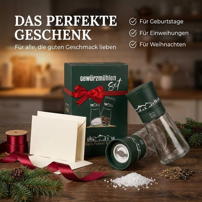Gewürzmühlen Set Salz Pfeffer Keramik Edelstahl – Bild 8