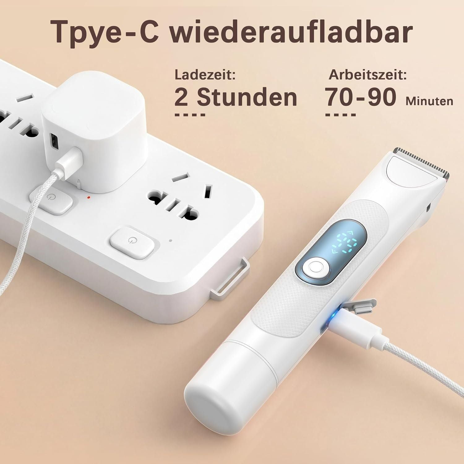 3-in-1 Damenrasierer Intimtrimmer Nass & Trocken Weiss – Bild 9