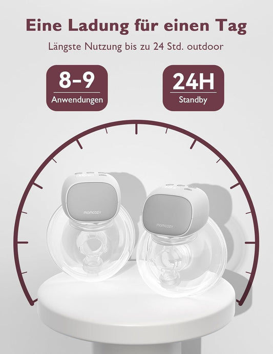 Momcozy S9 Pro Milchpumpe Grau – Bild 1