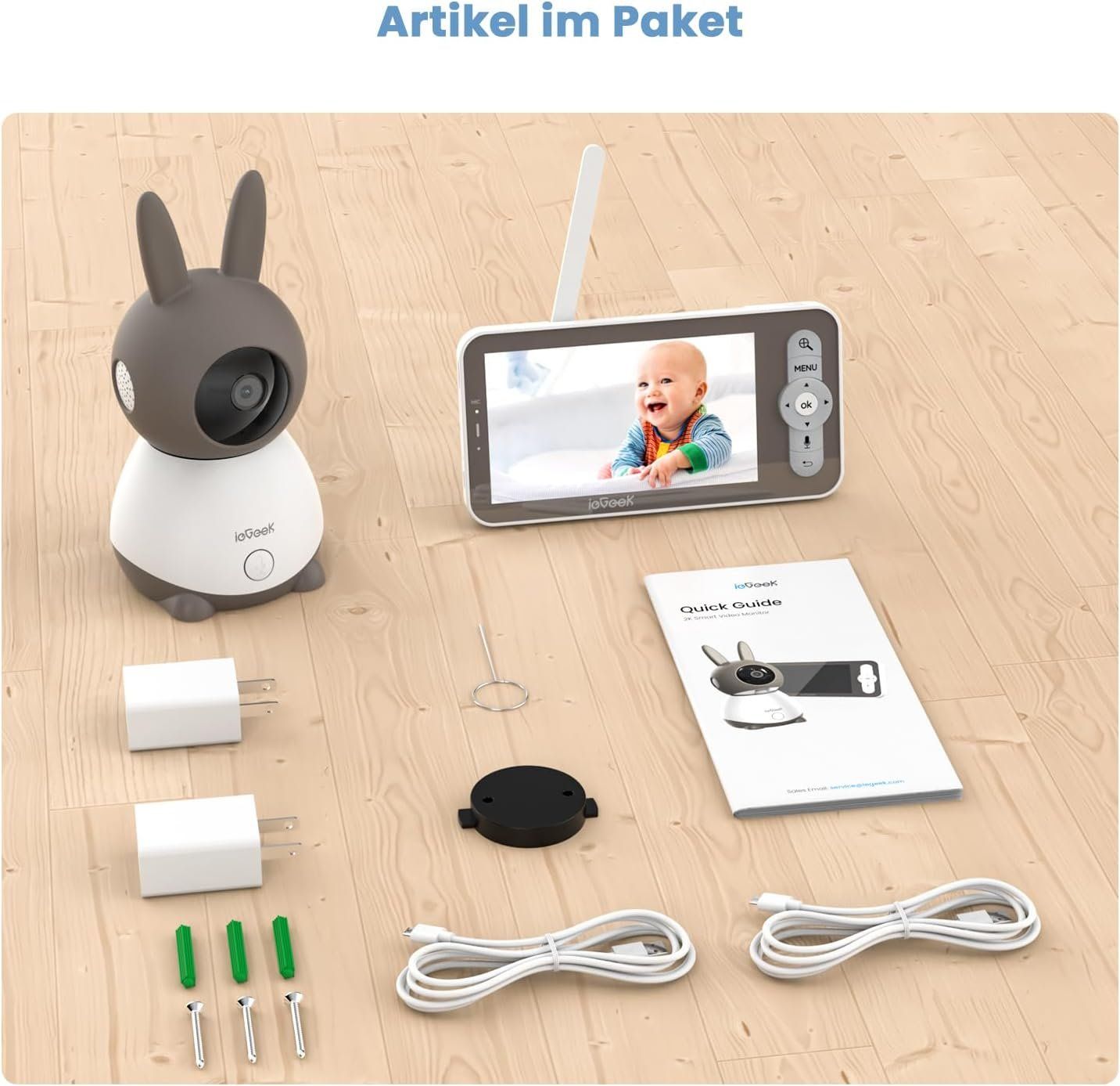 ieGeek Babyphone 2K 5 Zoll WLAN – Bild 8