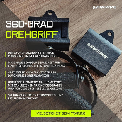 360° Klimmzuggriffe drehbar Latzug Griffe – Bild 6