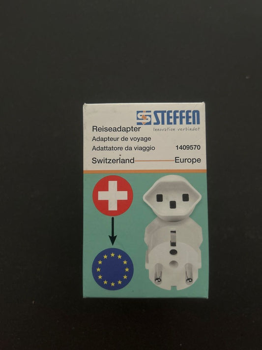Reiseadapter Schweiz zu Europa neu – Bild 1