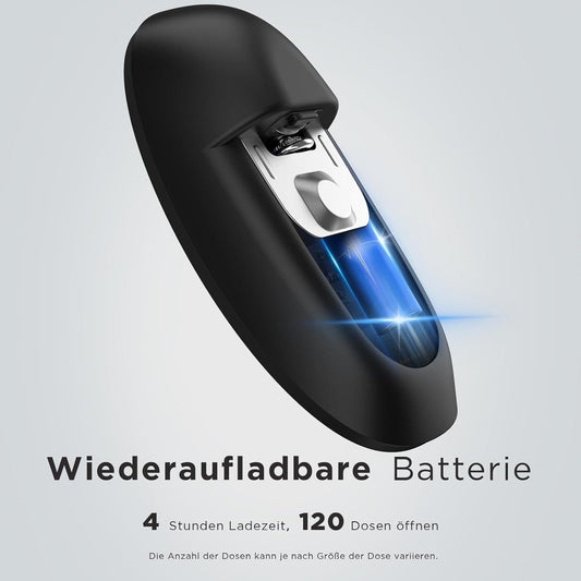 Elektrischer Dosenöffner USB Automatik Schwarz – Bild 2